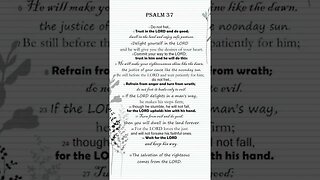 Prayer from Psalm 37: Trusting God's Deliverance in Trials #psalm37 #devotion #prayers