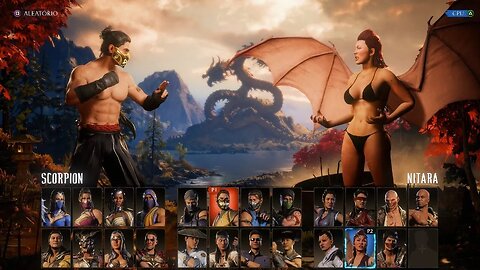 Mortal Kombat 1 Mod - Shirtless Scorpion Vs Bikini Nitara