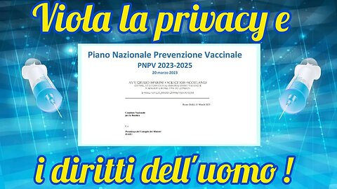 Avv. Marini : Tutte le criticità del Piano vaccinale 2023 - 2025