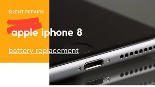 Apple Iphone 8, battery repair, replacement, repair video