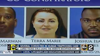 Several convicted in human trafficking