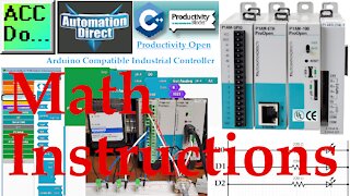 Productivity Open P1AM Industrial Arduino Math Instructions