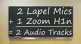 How To Record Two Mics To One Mic Jack (Zoom H1n or Zoom H1)