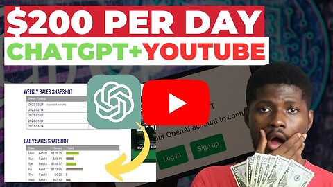 EARN $200 A Day With CHATGPT & YOUTUBE Affiliate Marketing | Make Money with ChatGPT