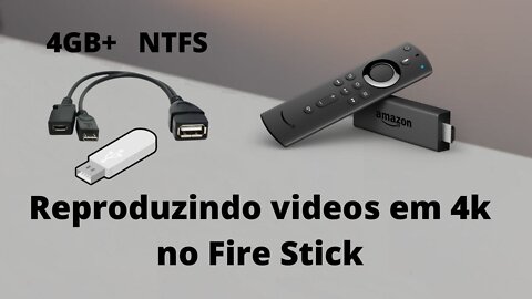 Como conectar um pendrive NTFS no Fire TV Stick (E ver vídeos acima de 4gb)