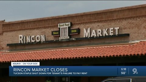 Rincon Market, which opened in 1926, closes down