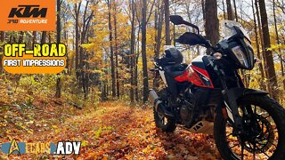 KTM 390 Adventure - First off-road impressions