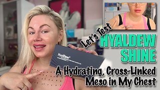 Let's Test HyalDew Shine, a cross linked meso with lido! AceCosm | Code Jessica10 Saves you money
