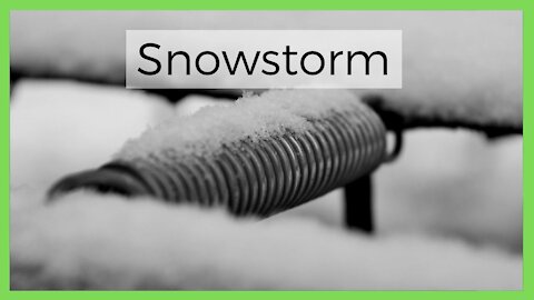 Snowstorm February 2021 | Black and White Lens Test