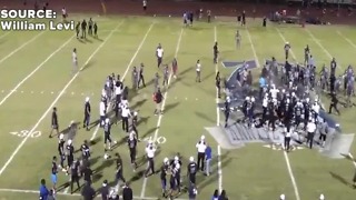 Police pepper spray crowd during fight after high school football game