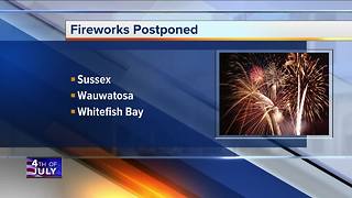 Fireworks shows rescheduled in SE Wisconsin