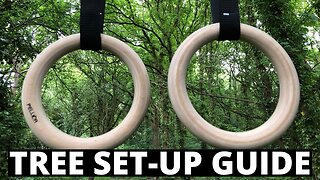 Step by step : Gymnast Rings TREE Set Up (How to Install Gymnastic Rings on a tree)