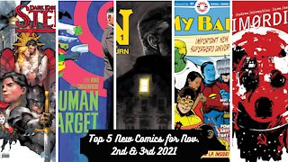 Top 5 New Comics for November 2nd & 3rd 2021