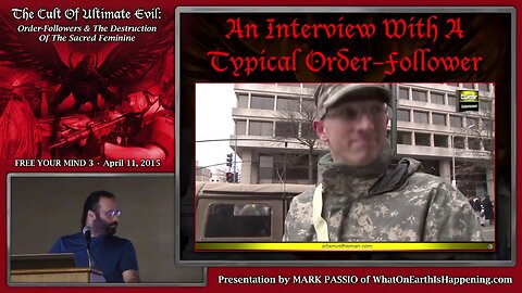 Mark Passio The Cult Of Ultimate Evil Order Followers