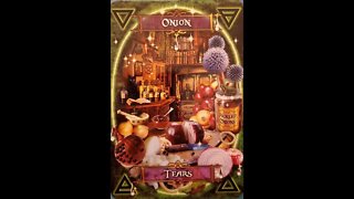 #34 Witches' Kitchen Oracle Cards Onion