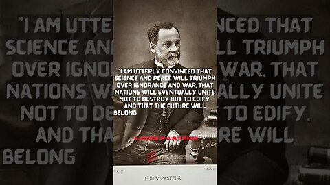 SCIENCE AND PEACE WILL TRIUMPH✔✔ | LOUIS PASTEUR #shorts #effort #history