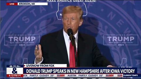 President Trump LIVE: 📍New Hampshire WEF Nikki-Klaus's Puppet