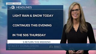 Wednesday forecast: light snow today