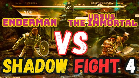 ENDERMAN Vs URSUS The IMMORTAL Rise of the Shadow Warrior Shadow Fight 4 Adventure #shadowfight4