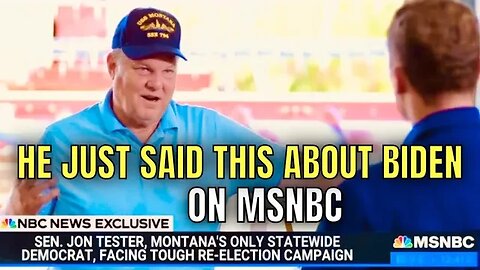 Democrat Senator Jon Tester claims Biden is "absolutely 100% with it."