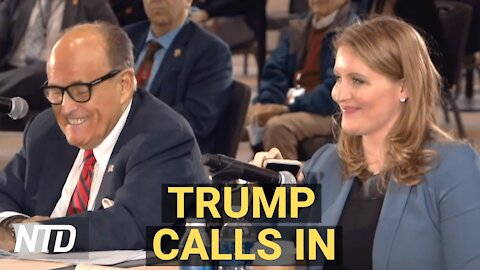 USA 45 POTUS Donald J Trump Calls In to Arizona Legislators Hearing on the 2020 Election