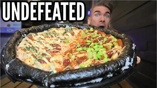 UNDEFEATED SUSHI PIZZA CHALLENGE | Giant Sushi Roll In Philadelphia | Man Vs Food