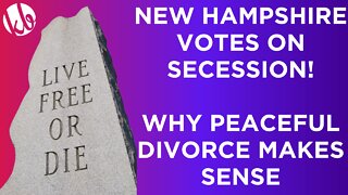 There's a bill in the New Hampshire house to secede from the union. Why does secession make sense?