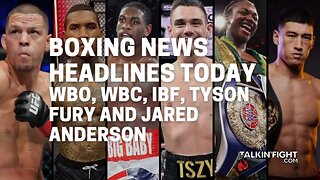 WBO, WBC, IBF, Tyson Fury and Jared Anderson | Boxing News Headlines