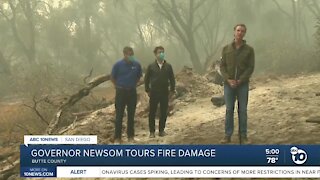 Governor Newsom tours fire damage