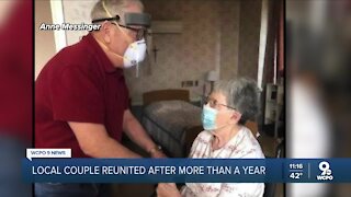 Couple separated by coronavirus pandemic finally reunited after more than a year apart