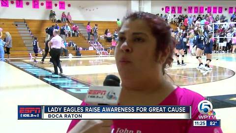 Lady Eagles Raise Awareness For A Great Cause