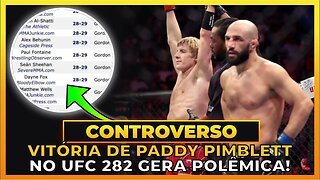 VITÓRIA DE PADDY PIMBLETT NO UFC 282 GERA CONTROVÉRSIA NA IMPRENSA!