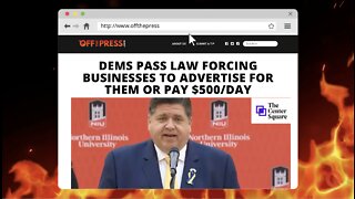 Dems pass law forcing businesses to advertise for them or pay $500/day