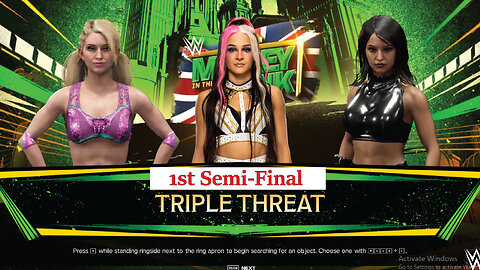 Women's MITB Semi Final 1 , Becca Bernie Vs Dakota Kai Vs Rebecca Quinn , WWE 2k24 Gaming