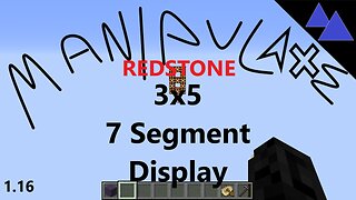 Manipulate Redstone - 7 Segment Display 1.20