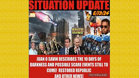 SITUATION UPDATE 5/19/24 - Underground Wars, Fed Reserve, Sex Trafficking, Cabal Exposed, White Hats