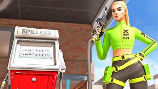 Fortnite But Pretending To Be a Gas Station Employee All Game ⛽
