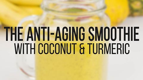 Anti-aging coconut & turmeric smoothie recipe
