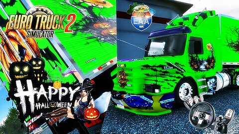 Euro Truck Simulator 2 Feliz Halloween mapa Eaa Scania 113 +Skin