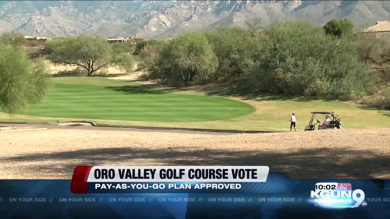 Oro Valley sticks with "pay as you go" plan to fund golf courses