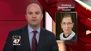 Ruth Bader Ginsburg released from hospital after surgery to remove cancerous cells