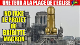 BRIGITTE MACRON VEUT REMPLACER NOTRE-DAME PAR UN PENIS GEANT AVEC DES BOULES EN OR #roselynebachelot