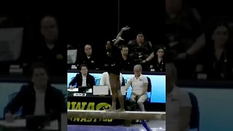 Hannah Joyner 9.950 on Beam - Rutgers at Iowa 2/18/23 #shorts