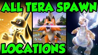 BEST OVERWORLD TERA POKEMON SPAWN GUIDE - ALL TERA POKEMON LOCATIONS In Pokemon Scarlet and Violet!