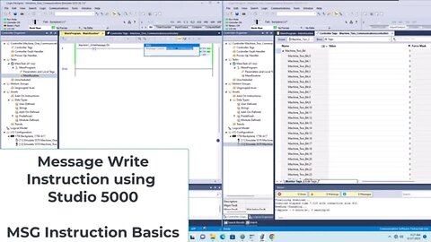 Studio 5000 Message Instruction Basics | Read/Write PLC Data