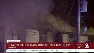 Dozens displaced after major apartment fire in Florence