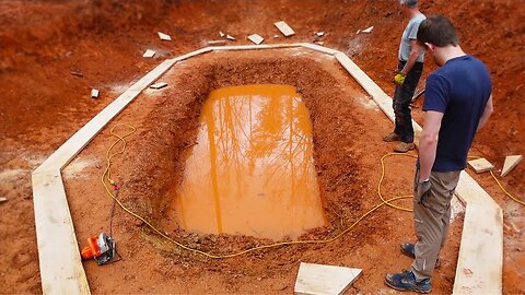 We have begun construction on the Pool!