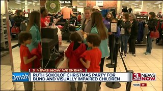 Ruth Sokolof Christmas party held for blind and visually impaired children