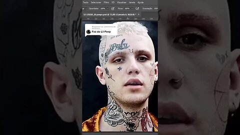 Lil Peep tendo as tatuagens removidas #photoshop #tattoo #lilpeep