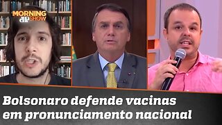Joel DESCONSTRÓI pronunciamento de Bolsonaro e Adrilles VAI PRA CIMA